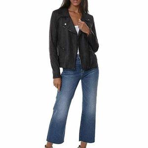 Lyseé Large Black Vegan Leather Jacket NWT CZ19